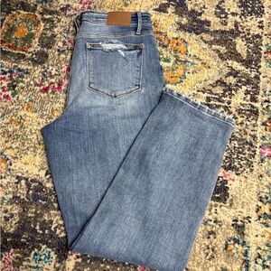 Judy Blue Light Wash Straight Leg Jeans - The Kimberly